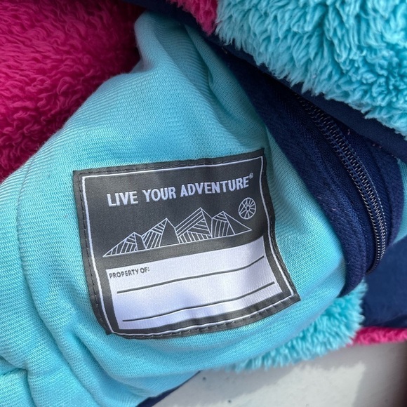 Girl's Eddie Bauer Jacket Multicolor Fleece Full-Zip L Outdoor Colorblock Snow - Picture 8 of 13